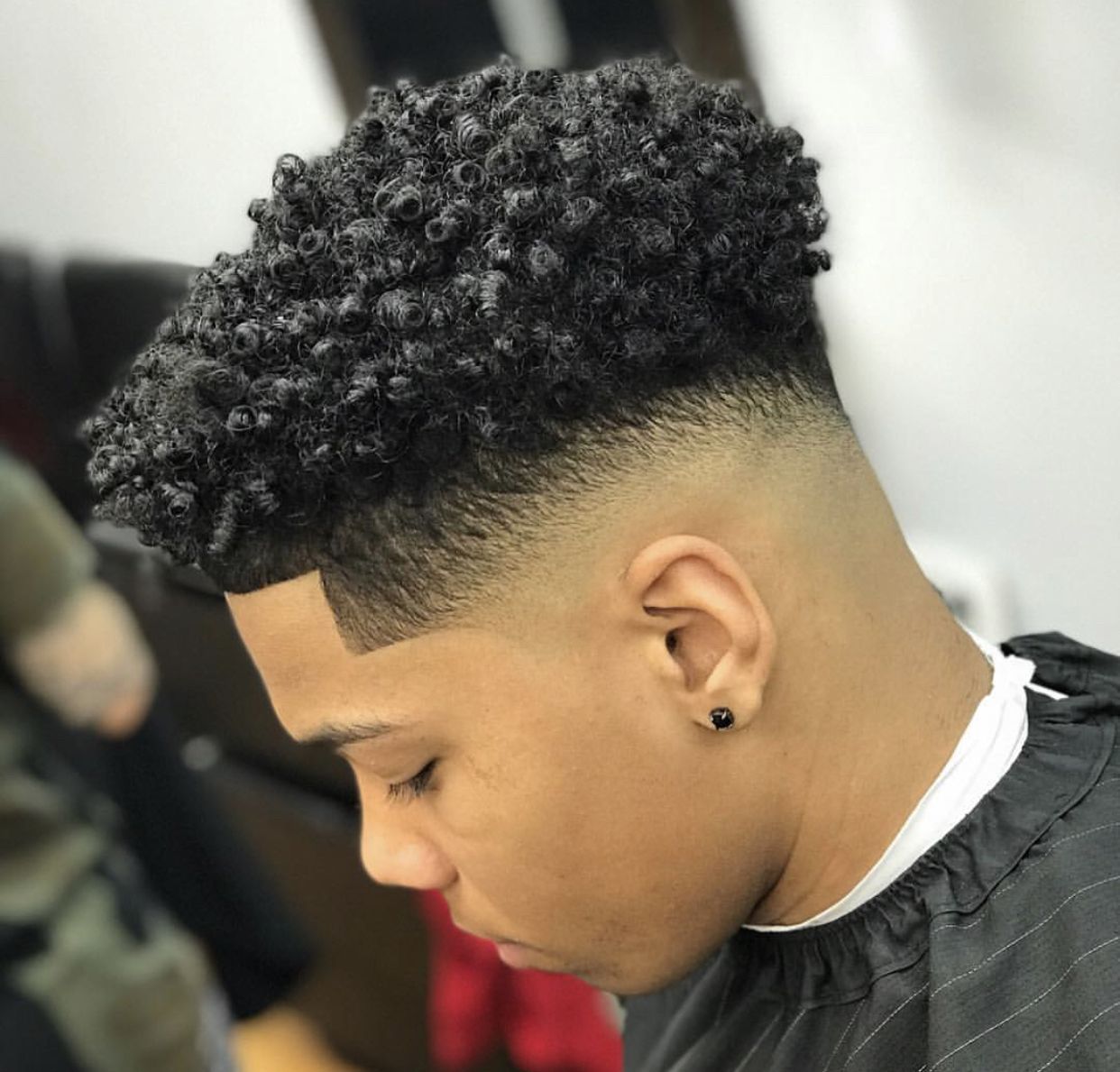 Curly fade